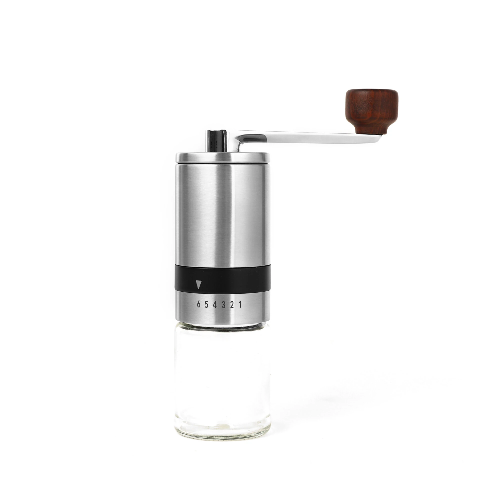 Manual Coffee Grinder Portable Coffee Bean Grinder Stainless Steel Grinder 6-gear Aadjustment (image for) Manual Coffee Grinder Portable Coffee Bean Grinder Stainless Steel Grinder 6-gear Aadjustment